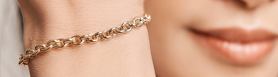 Gouden anker armband