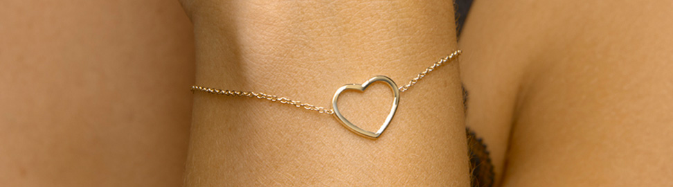 Gouden armband met hartje