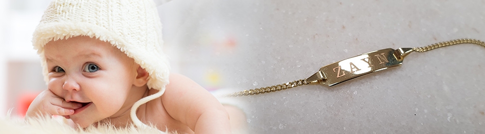 14 karaat gouden baby armbandjes