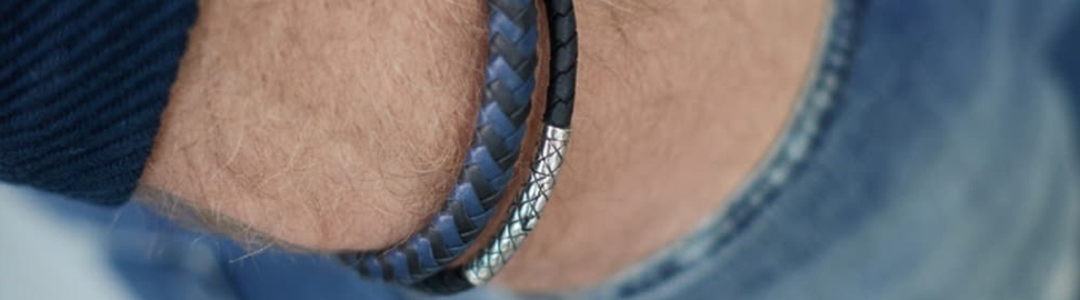 Leren heren armbanden