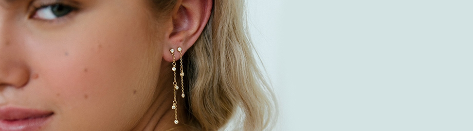 Gouden oorhangers