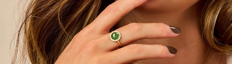 Gouden ringen met steen