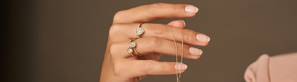 Gouden ringen met zirkonia