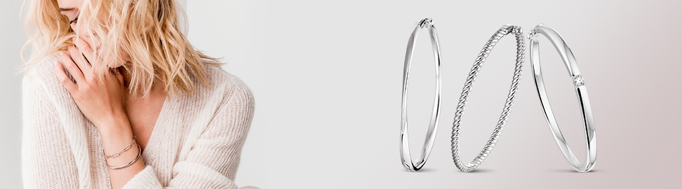 Zilveren slavenarmband