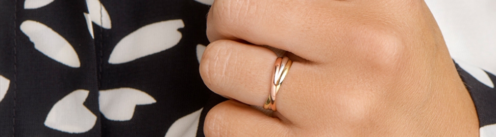 Tricolor gouden sieraden