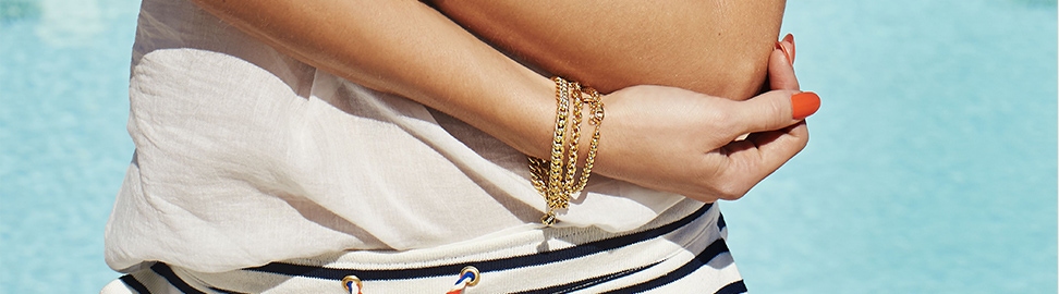 Zilver vergulde armband