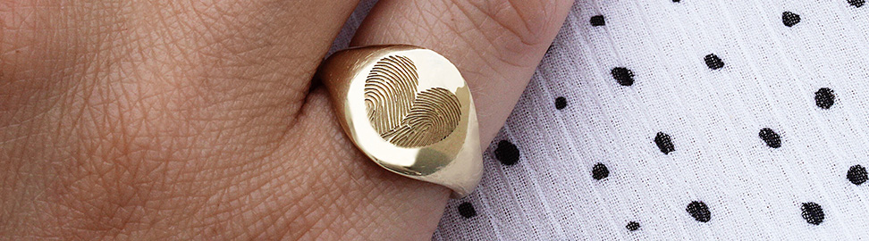 Vingerafdruk gedenksieraden