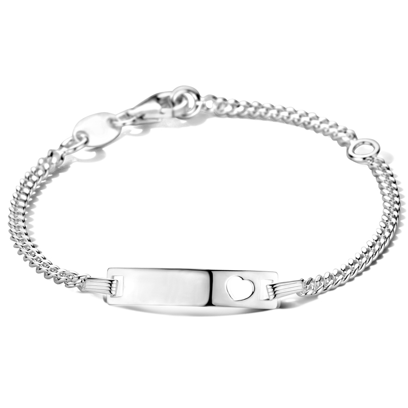 Treasure Collection TC-3131 Naamplaat armband met hartje