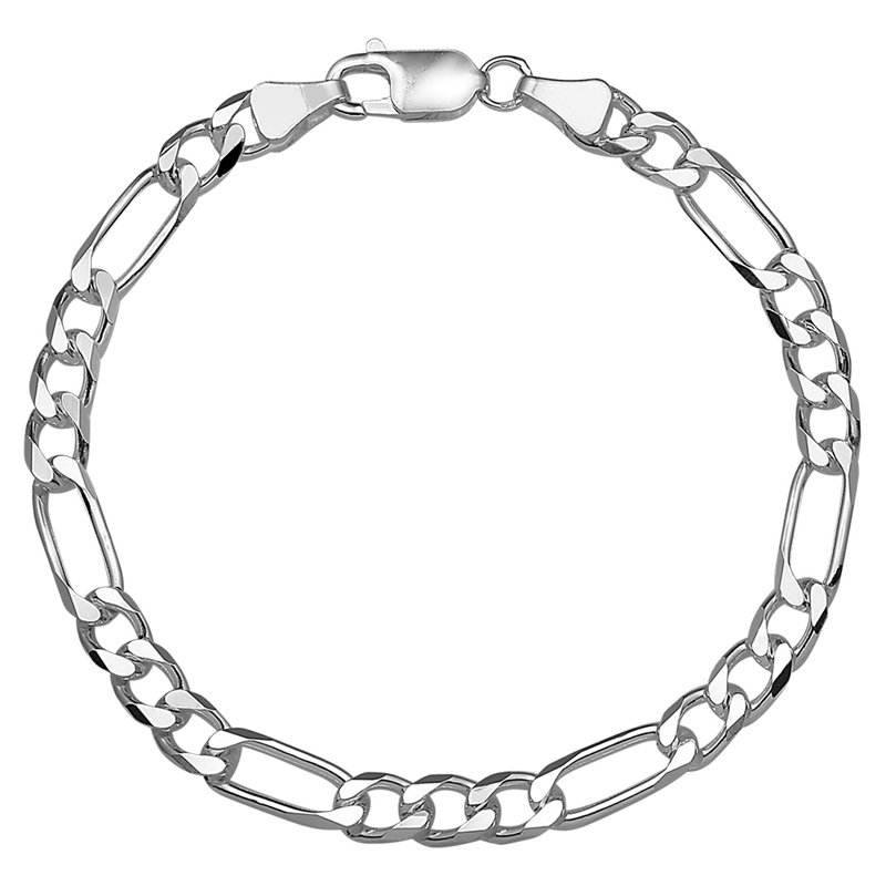Treasure Collection TC-3376 Zilveren figaro armband heren 5,5 mm