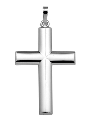 hanger kruis zilver wit
