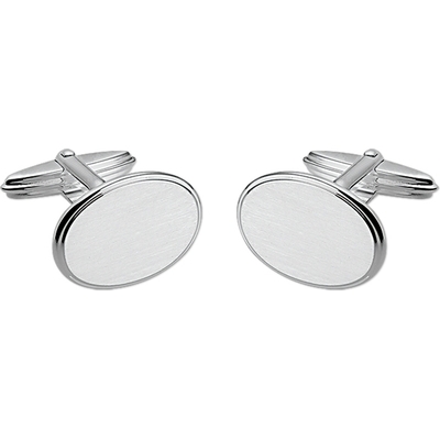 manchetknopen mat gediamanteerd zilver wit