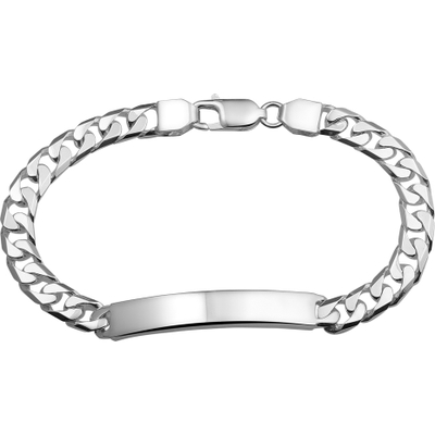 Treasure Collection TC-39410 Zilveren naamplaat armband 6 mm