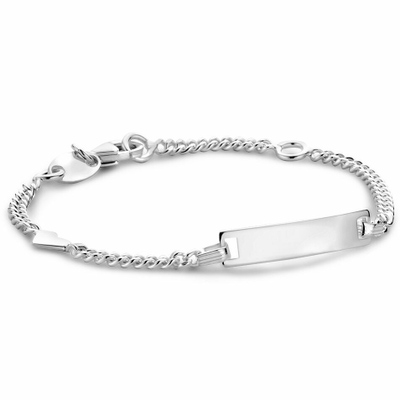 Treasure Collection TC-39433 Zilveren naamplaat armbandje baby