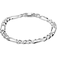 Treasure Collection TC-881545 Zilveren figaro armband heren 6 mm