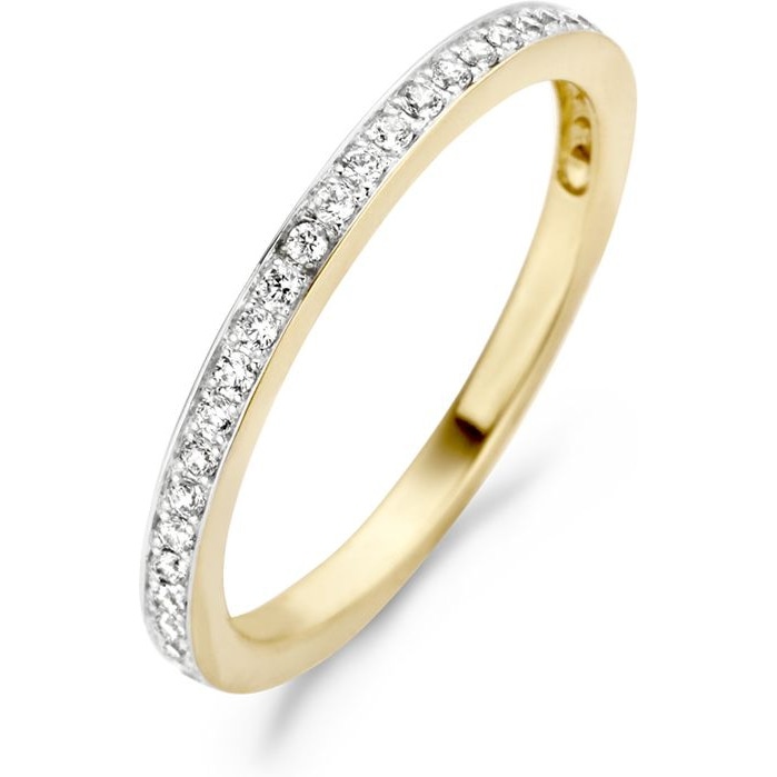 Blush 1119BZI 14k bicolor gouden aanschuifring zirkonia