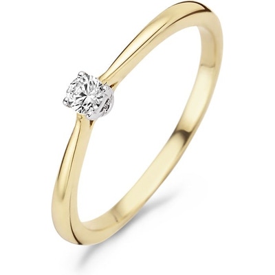 Blush 1186BZI 14k gouden solitair ring met zirkonia 3 mm