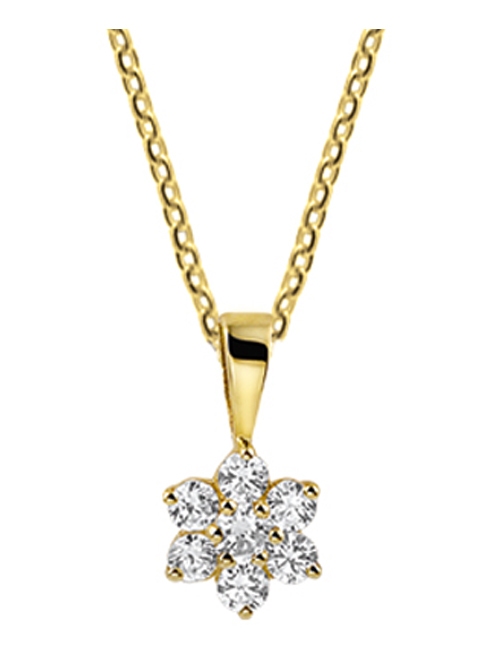 Treasure Collection TC-42922 Gouden hanger zirkonia