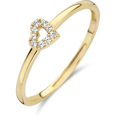 Blush 1231YZI 14k gouden ring met hartje zirkonia