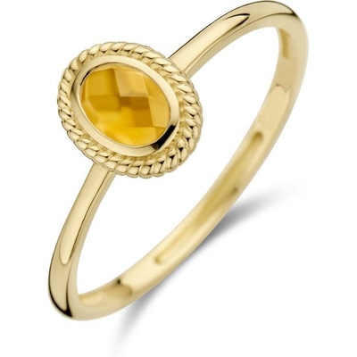 Blush 1239YMC 14k gouden ring met parelmoer en citrien