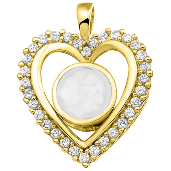 See You 124-SVO-Y14D 14k gouden moedermelk hanger diamant