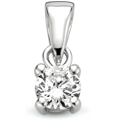 hanger zirkonia zilver gerhodineerd