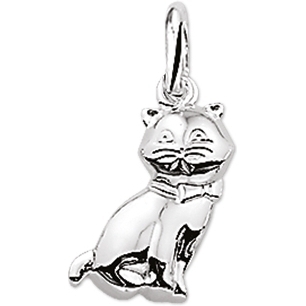 Treasure Collection TC-43098 Zilveren bedel poes