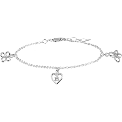 armband bedel assortiment 13  2 cm zilver gerhodineerd