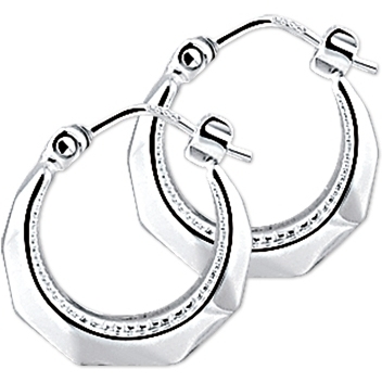 oorringen lapide zilver gerhodineerd