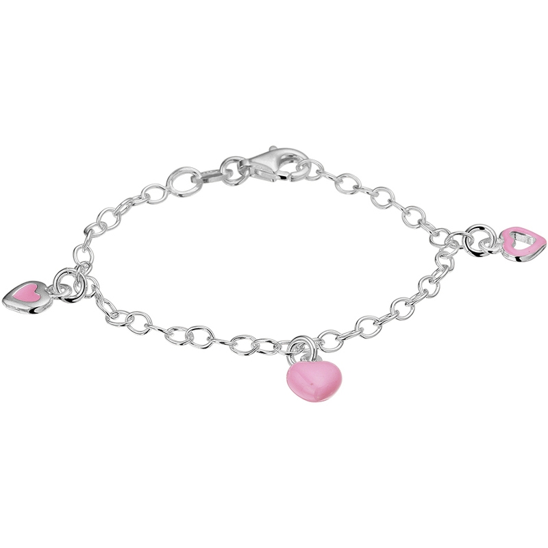 Treasure Collection TC-43124 Kinderarmband hart roze