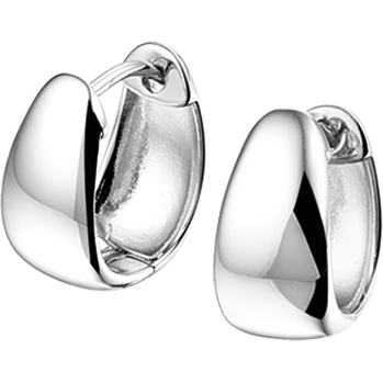 klapoorringen zilver gerhodineerd