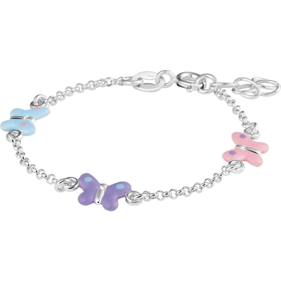 armband vlinder 17 mm 13  2 cm zilver gerhodineerd