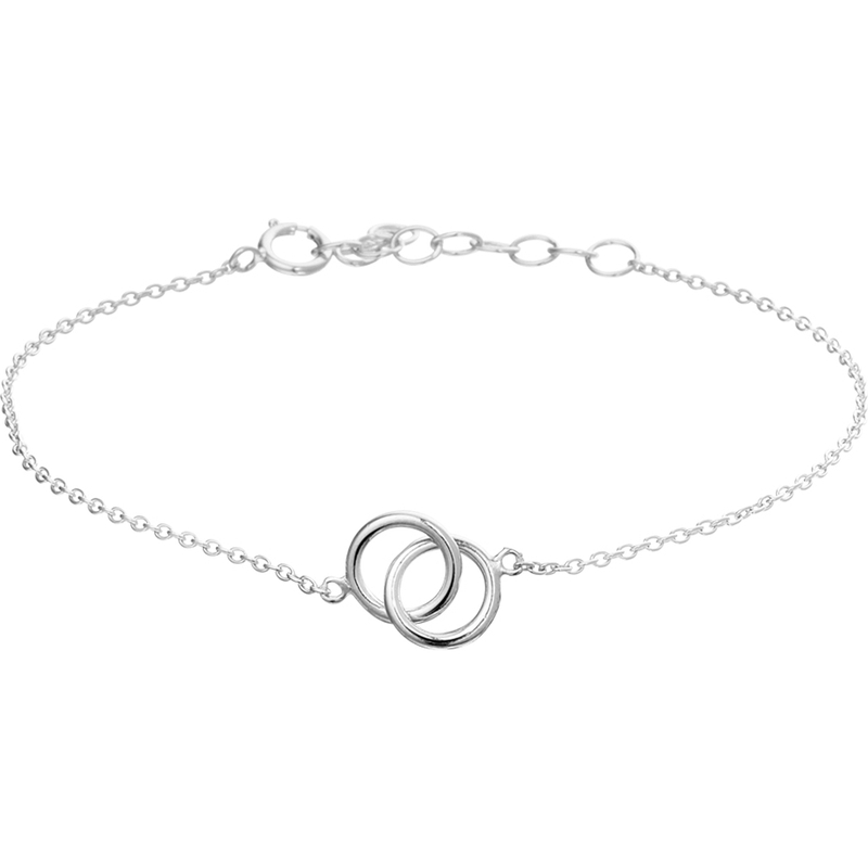 Treasure Collection TC-46622 Armband zilver ankerschakels 1,2 mm cirkels 16-19 cm