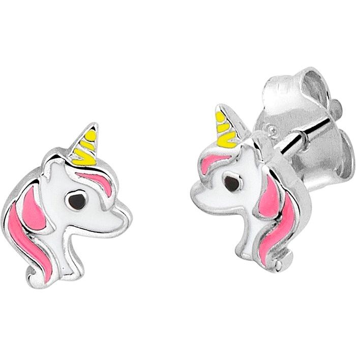 Treasure Collection TC-50334 Zilveren oorknopjes eenhoorn 6.3 mm