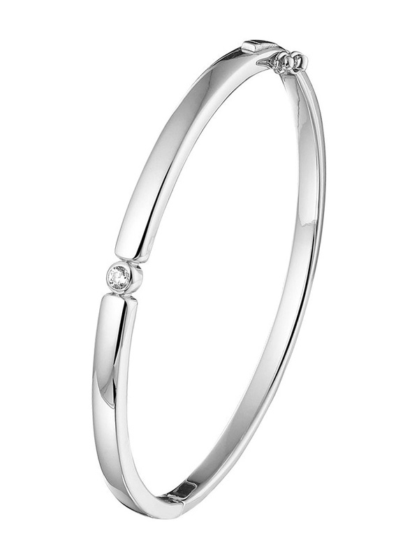 Treasure Collection TC-49529 Zilveren slavenarmband met zirkonia 60 mm