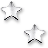 TC-57854 zilveren oorknopjes ster