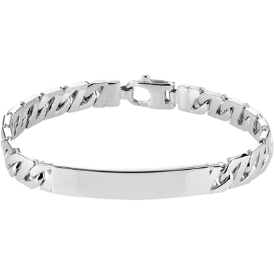 Treasure Collection TC-51030 Zilveren graveerarmband gourmet 8 mm