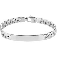 Treasure Collection TC-51030 Zilveren graveerarmband gourmet 8 mm