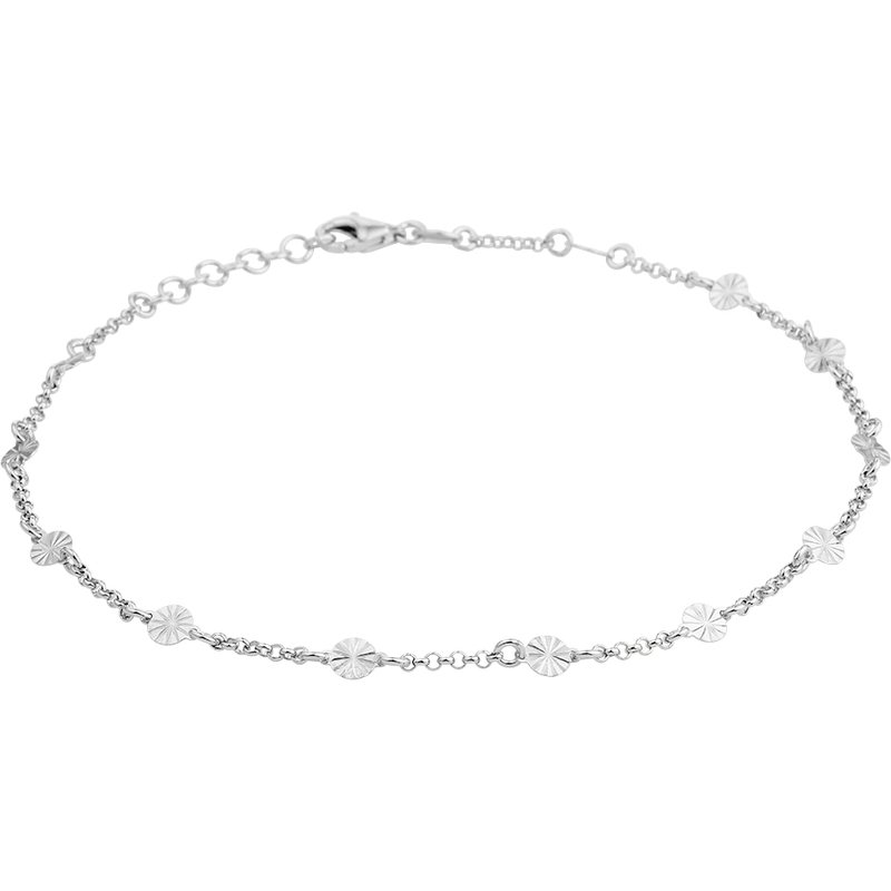 Treasure Collection TC-46341 Zilveren enkelbandje 24-26 cm