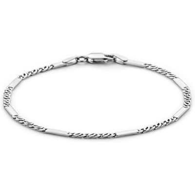 Treasure Collection M311 Zilveren valkenoog armband 2,3 mm