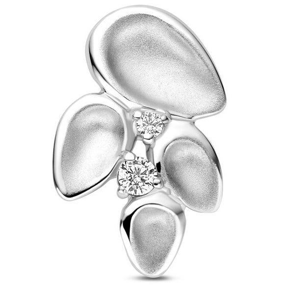 hanger zirkonia polimat 18 mm zilver gerhodineerd