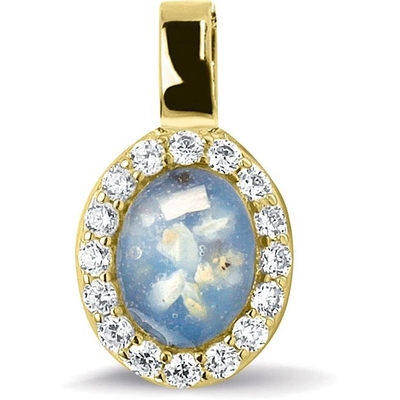 See You 137 Y 14k gouden ashanger met zirkonia en hars