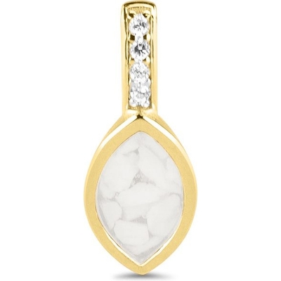 See You 142-Y14Z 14k gouden moedermelk hanger zirkonia