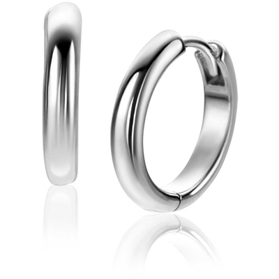 ZIO2601 Zilveren ronde 3 mm klapoorringen 16 mm