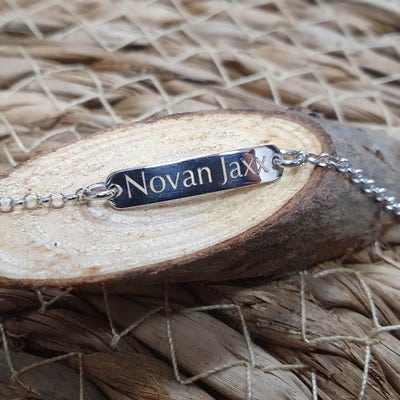 Treasure Collection TC-882055 Zilveren baby armband met naam