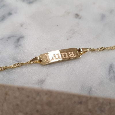 Treasure Collection TC-33604 baby naamplaat armband 5 mm