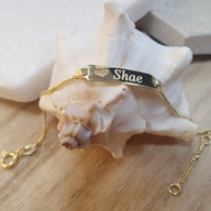 Treasure Collection TC-33599 baby naamplaat armband hartje