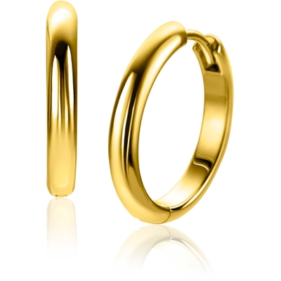 ZIO2602G Goudkleurige klapoorringen met 3 mm ronde buis 20 mm