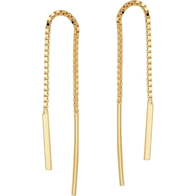 Treasure Collection TC-57859 Goudkleurige doortrekoorbellen