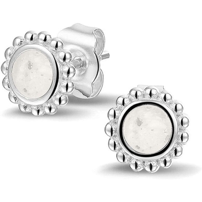 See You 303 SE Zilveren as-oorknoppen bolletjes met hars