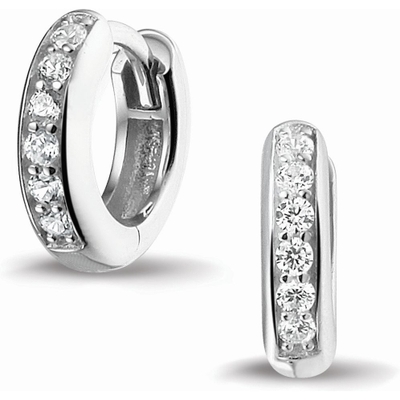 See You 305 SE Zilveren oorringen 12 mm met zirkonia